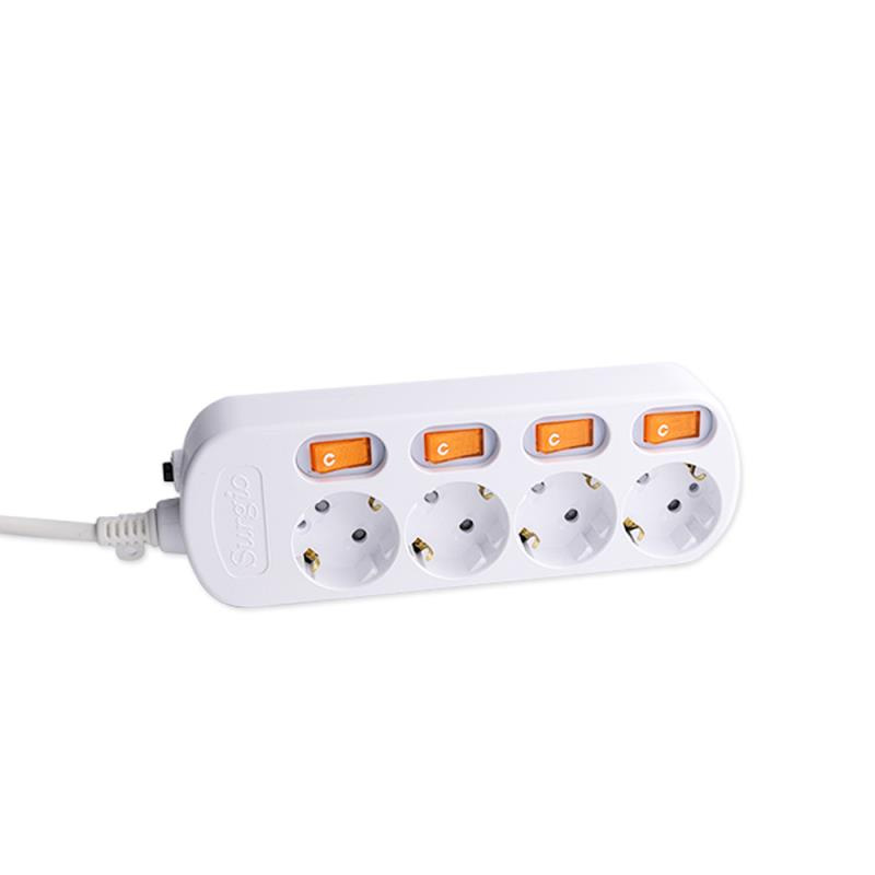 220V-250V 4 gniazdki UE standardowe gniazdo z niezależnym przełącznikiem 220V-250V 4 gniazdki UE standardowe gniazdo z niezależnym przełącznikiem